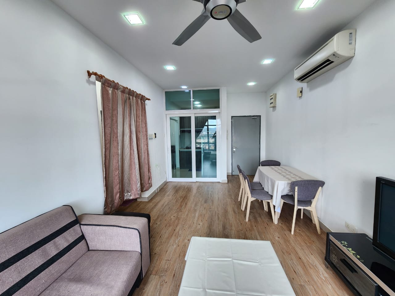 Living — entry view — before
