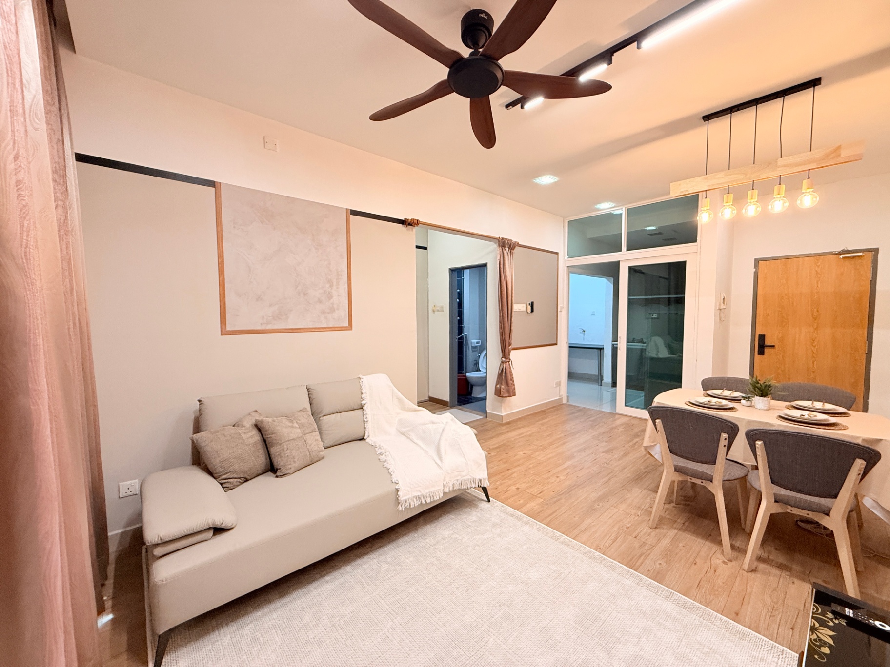 Living — entry view — after
